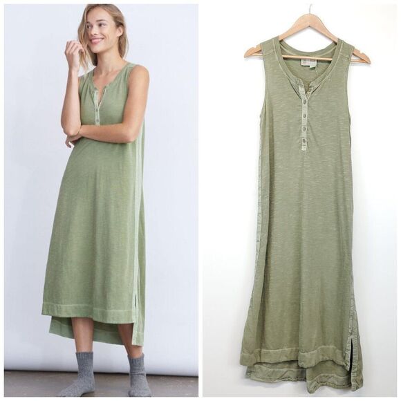 Anthropologie Dresses & Skirts - Anthropologie Saturday Sunday Pilar Midi Dress in Olive Size Medium